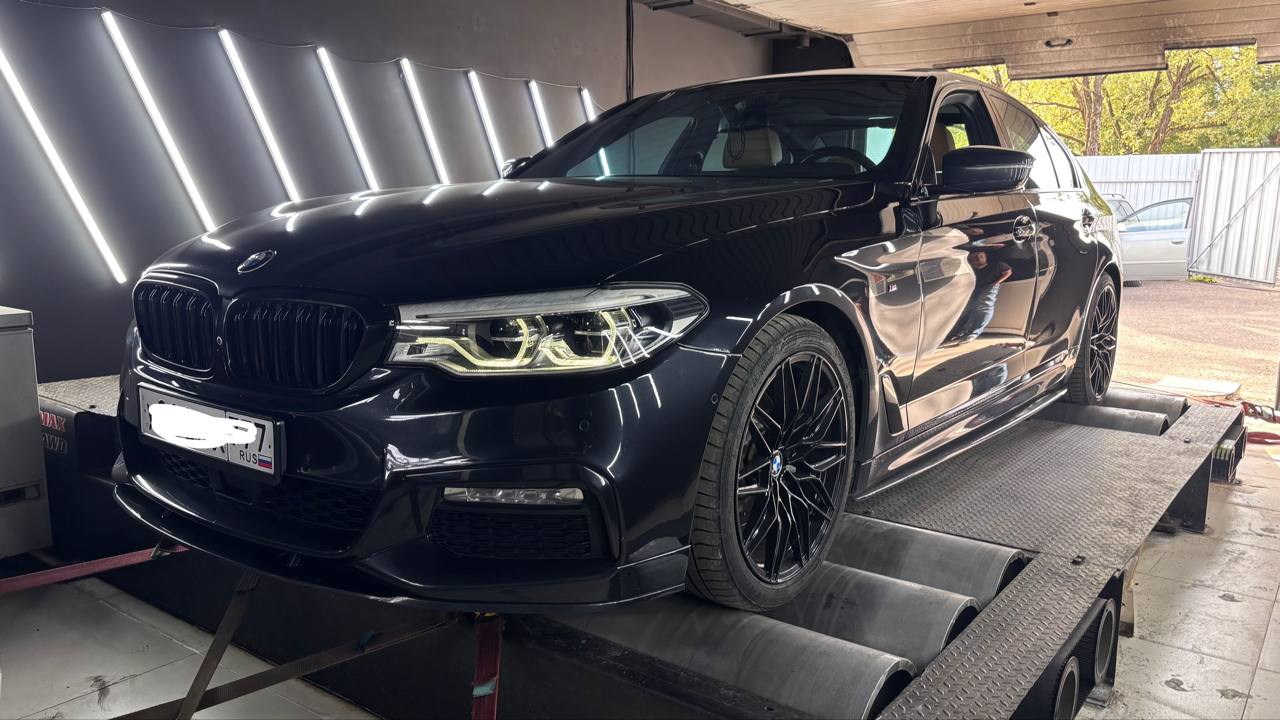 BMW 520d B47 на диностенде