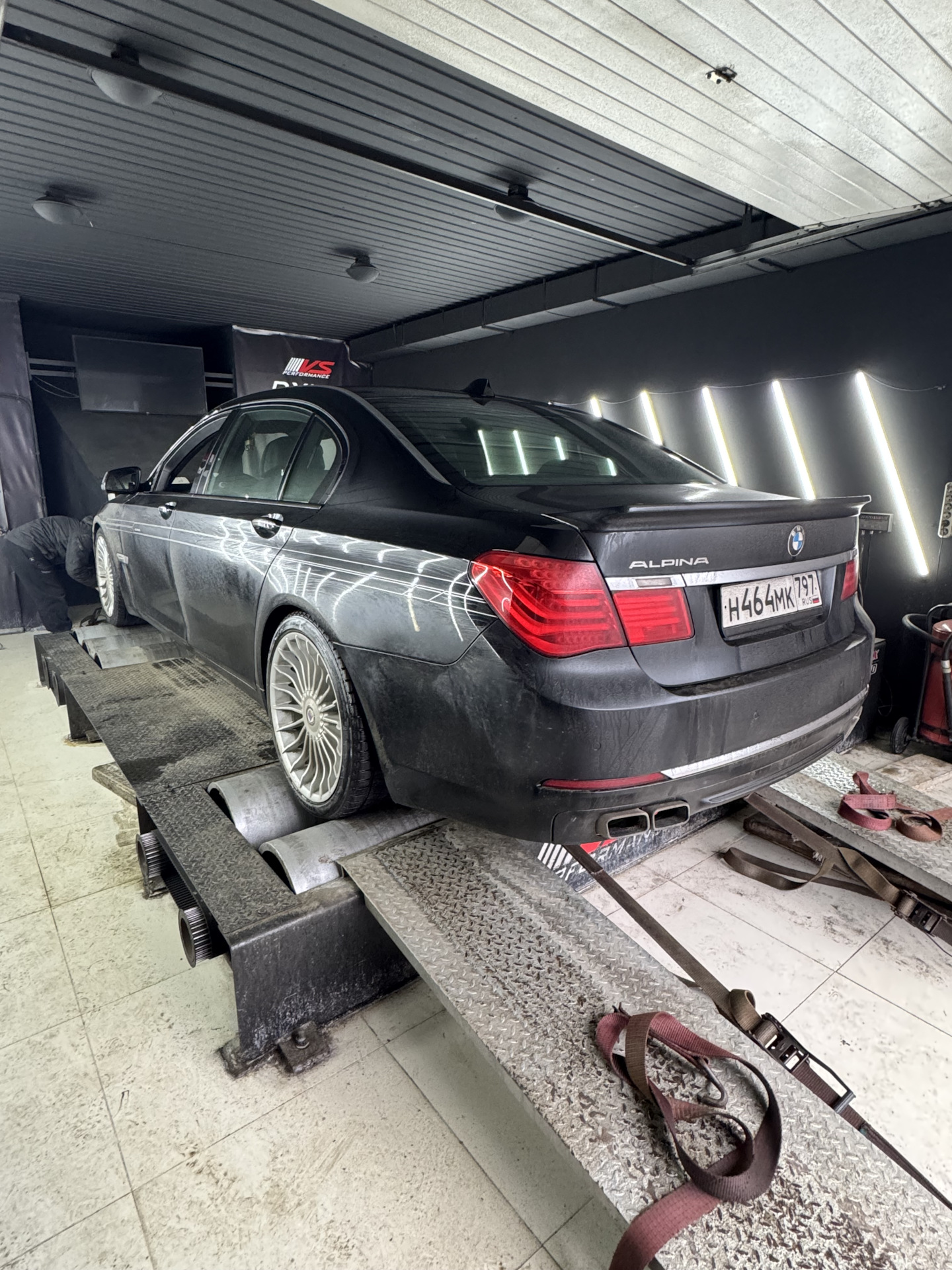 BMW 730d F01 на диностенде